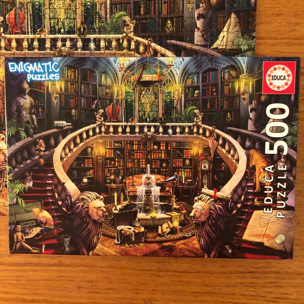 OOP Educa Enigmatic Library 500 Piece Jigsaw Puzzle